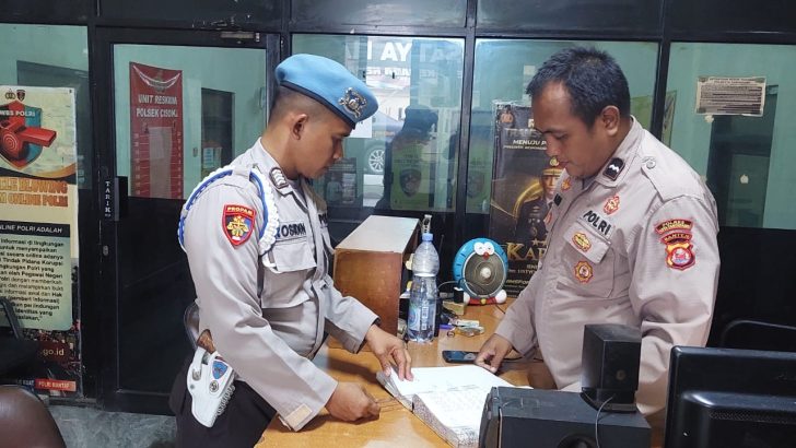 PENGECEKAN KESIAPSIAGAAN POLSEK  CISOKA OLEH SIPROPAM POLRESTA TANGERANG