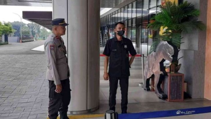 PS. Kanit Bintibsos Satbinmas Sambang Satpam Mall Ciputra Citra Raya, Sampaikan Pesan Kamtibmas