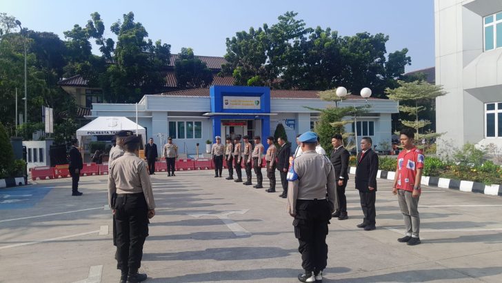 Sipropam Polresta Tangerang awasi Serah terima tugas piket Polresta Tangerang