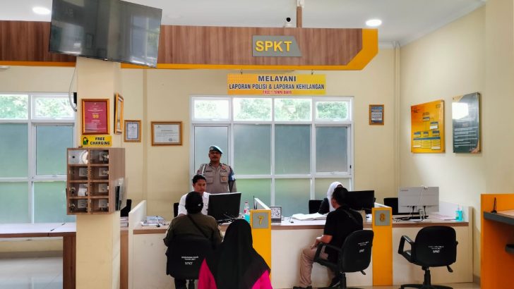 Gedung pelayanan SPKT dilakukan pengecekan oleh Sipropam Polresta Tangerang