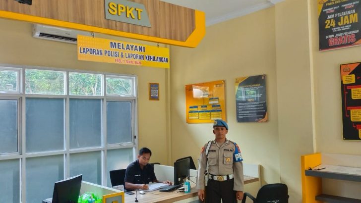 Gedung pelayanan SPKT dilakukan pengecekan oleh Sipropam Polresta Tangerang