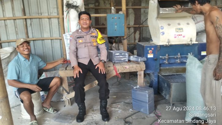 Cooling System, Bhabinkamtibmas Polsek Pasar Kemis Brioka Andri Wijaya Sambang Warga
