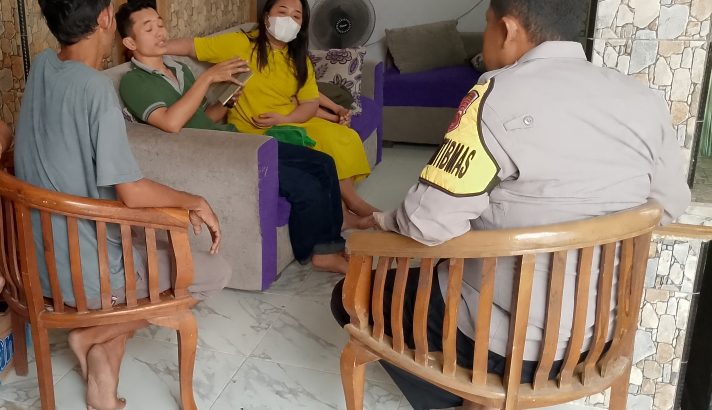 Bripka Kahar Mujiono Sambang Preemtif Dan Preventif Guna Tingkatkan Keamanan Wilayah