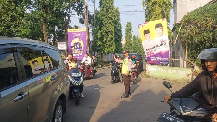 Demi Terwujud Nya Pelayanan Prima Kepada Masyarakat Polsek Panongan Polresta Tangerang Laksanakan Gatur Lalin