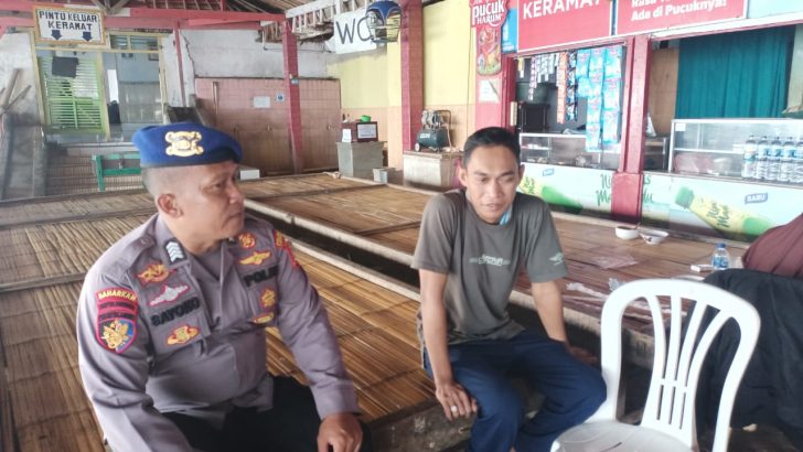 Piket jaga melaksanakan kegiatan patroli barcode di Pulo cangkir