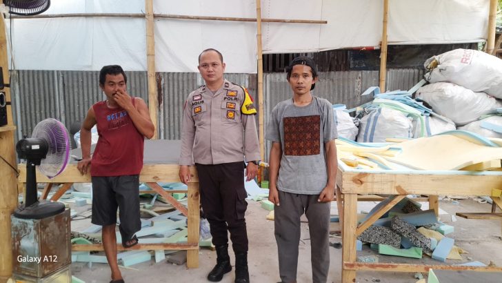 Bhabinkamtibmas Polsek Pasar Kemis Polresta Tangerang Memberikaan Pesan-pesan Kamtibmas Kepada Warga Binaan.