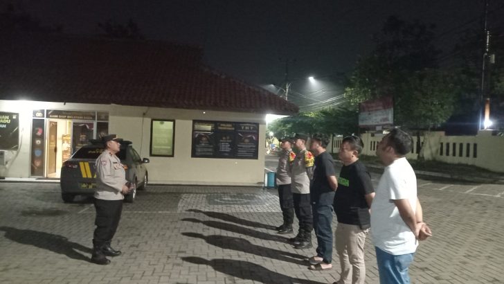 Perwira Pengawas Polsek Panongan Pimpin Apel Malam Persiapan Ops Cipkon Patroli Blue Light