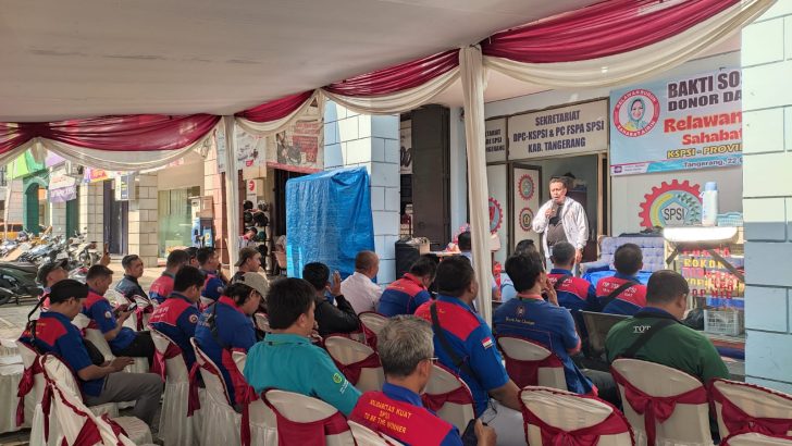 Kapolsek Cikupa AKP Johan Armando Utan Apresiasi Pelaksanaan Donor Darah di Cikupa