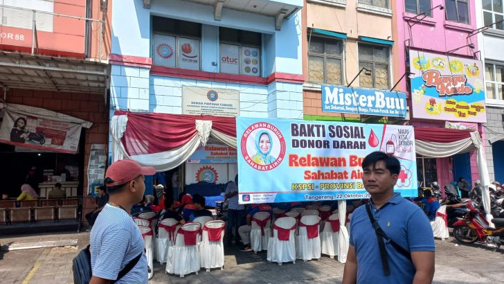 Kegiatan Donor Darah Relawan di Cikupa Didukung Pengamanan Polsek Cikupa
