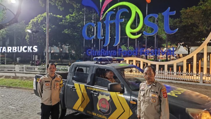 Malam Minggu, Tim Patroli Polsek Cikupa Gelar Ops Cipkon di Titik Keramaian