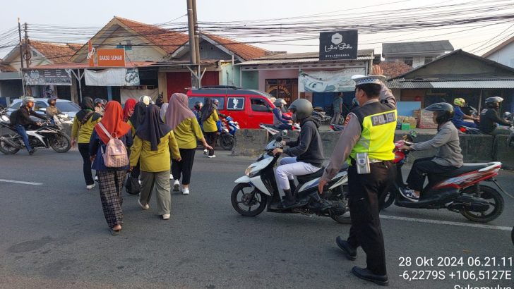Kondusif dan Aman, Polsek Cikupa Pastikan Kelancaran Lalu Lintas Pagi Hari
