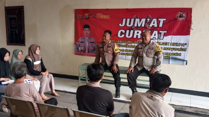 Diskusi Interaktif Jumat Curhat di Polsek Cikupa: Warga Sampaikan Kekhawatiran Keamanan