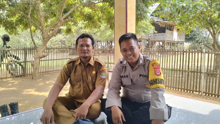 Bentuk upaya menjalin sinergitas dengan masyarakat, Bripka Dimas Herdian Arvianto lakukan Sambang di Desa Tamiang