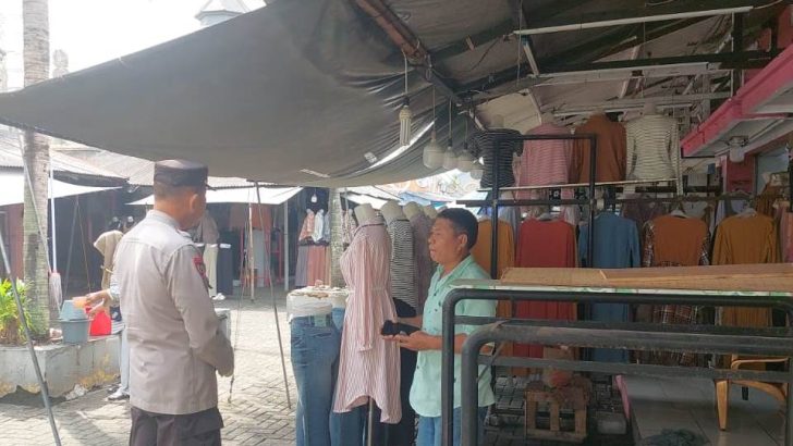 Himbau Pedagang Waspada Tindak Kejahatan, Iptu A. Hambali Sambangi Pasar Citra Raya Square