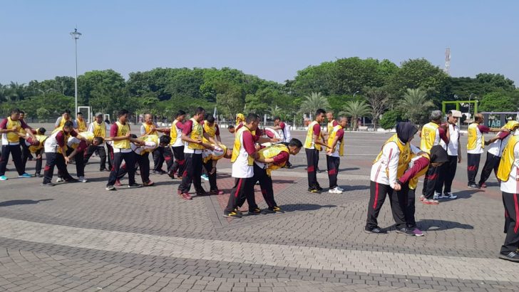 SATBINMAS POLRESTA TANGERANG MELAKSANAKAN KESAMAPTAAN JASMANI PERIODIK SEMESTER II T.A. 2024