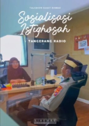 Kasat Binmas Polresta Tangerang melaksanakan Talkshow bersama Tangerang Radio 91fm