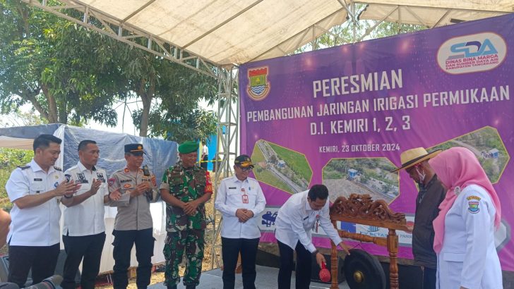 Kasat Binmas Menghadiri Peresmian Pembangunan Jaringan Irigasi Permukaan Daerah Irigasi