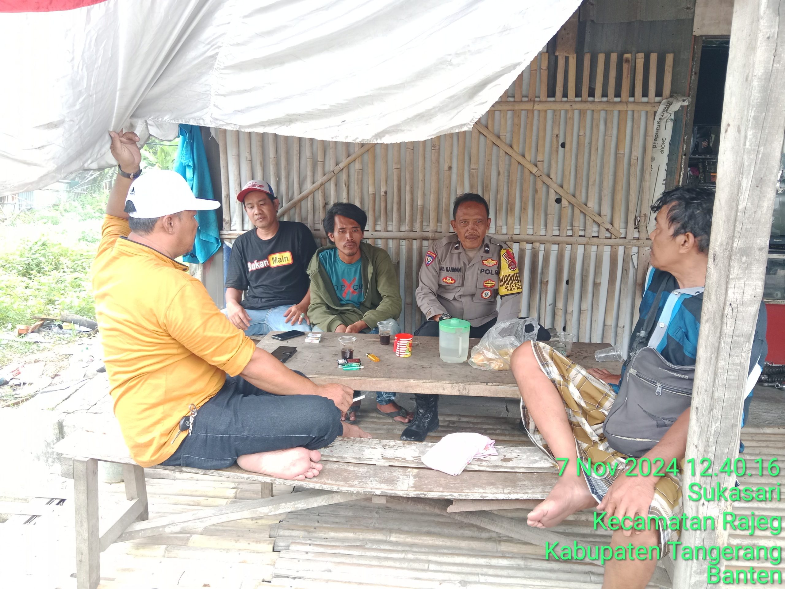 Kegiatan sambang warga binamas Desa Sukasari rajeg