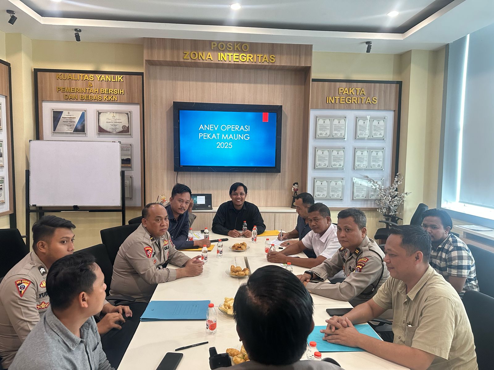 Polresta Tangerang Gelar Anev Pelaksanaan Operasi Pekat 2025