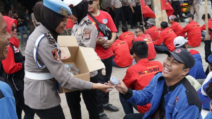 Unjuk Rasa Buruh, Polresta Tangerang Terapkan Skema Pengamanan Berpelayanan