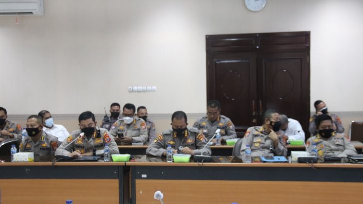 Kapolresta Tangerang Ikuti Anev Mingguan Opsnal Polda Banten