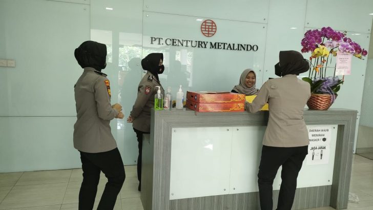 Pastikan Keamanan, Ditpamobvit Polda Banten Kunjungi PT Century Metalindo