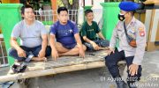 Satpolairud Polresta Tangerang Melaksanakan Kegiatan Polmas di Wilayah Pesisir Desa marga mulya Kec. Mauk
