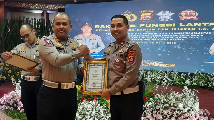 Satlantas Polresta Tangerang Raih Predikat Terbaik dalam Pelaksanaan Operasi Keselamatan Thaun 2023