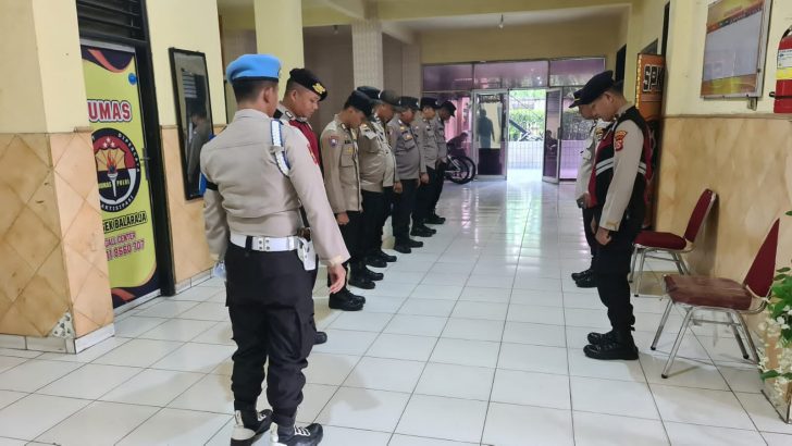 PENGECEKAN ANGGOTA PADA APEL PAM LINTASAN CAPRES NO. URUT 2 DIWILAYAH HUKUM POLRESTA TANGERANG