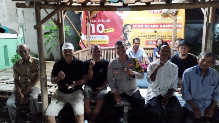 Bhabinkantibmas Polsek Balaraja Saba Poskamling.