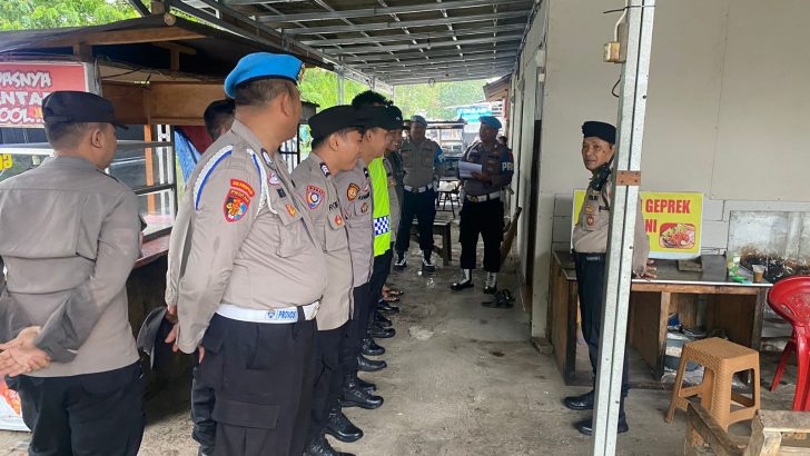 PENGECEKAN PERSONIL PAM KAMPANYE TERBUKA DI SINDANG JAYA KAB. TANGERANG