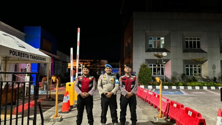 Sipropam Polresta Tangerang melaksanakan pengecekan Penjagaan Satsamapta