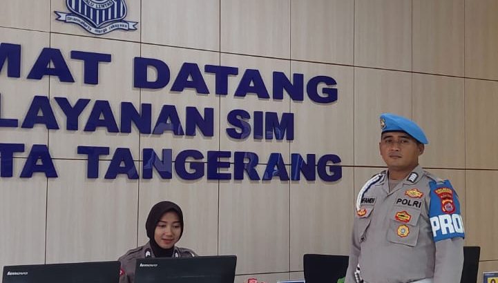 PENGECEKAN PETUGAS SATPAS SIM POLRESTA TANGERANG OLEH PIKET SIPROPAM POLRESTA TANGERANG