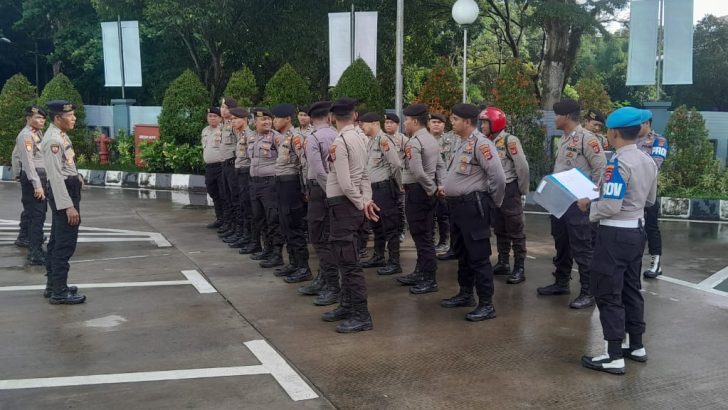 PENGECEKAN ANGGOTA PADA APEL FUNGSI SATSAMAPTA OLEH SIPROPAM POLRESTA TANGERANG