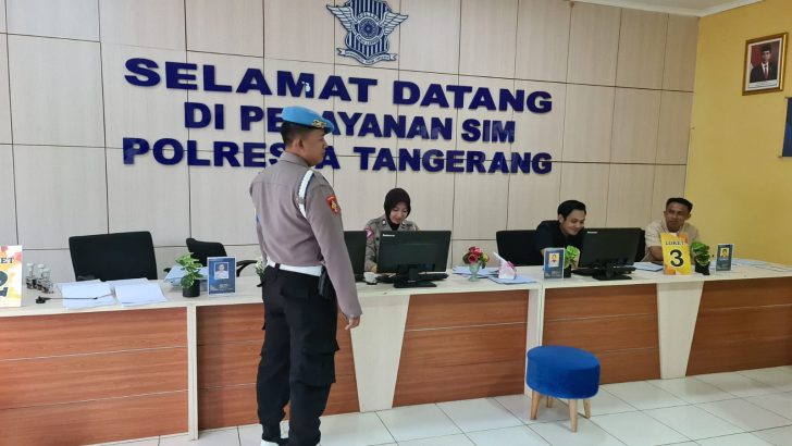 PENGECEKAN PETUGAS SATPAS SIM POLRESTA TANGERANG OLEH PIKET SIPROPAM POLRESTA TANGERANG