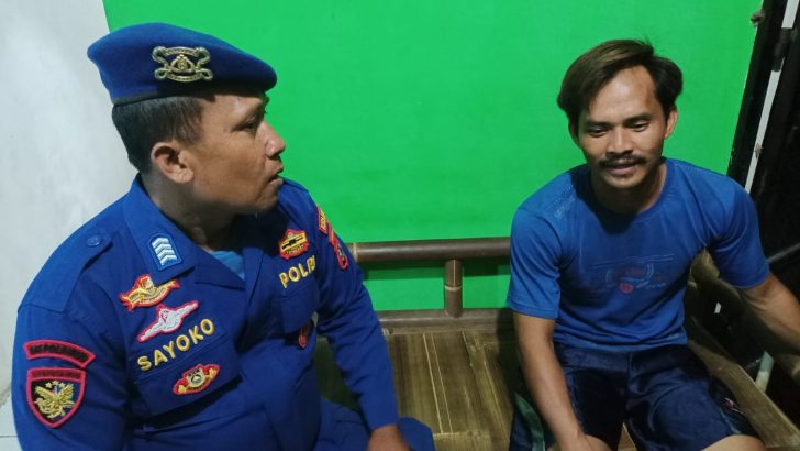 Beri Himbauan Kamtibmas Satpolairud Laksanakan Patroli Barcode Malam Hari