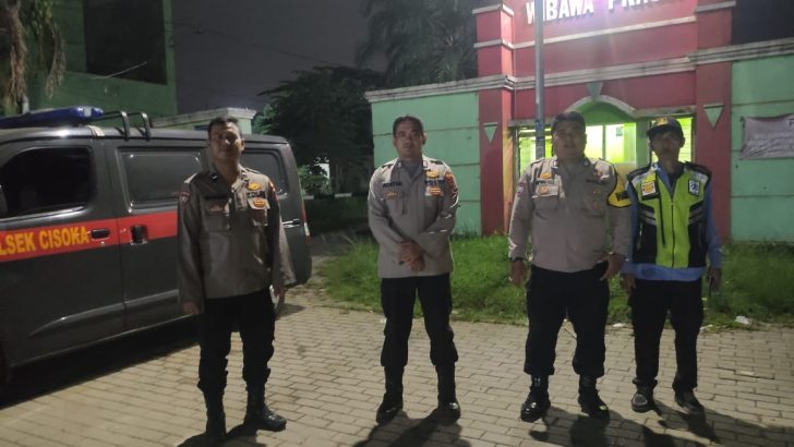 Laksanakan Patroli Barcode, Jajaran Polsek Cisoka Polresta Tangerang Titipkan Pesan Kamtibmas