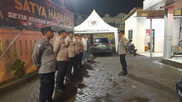 Polsek Cisoka Polresta Tangerang Giat Apel Malam