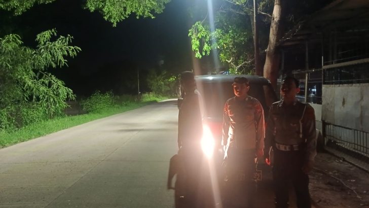 Polsek Mauk Melaksanakan Patroli Kewilayahan Malam Hari