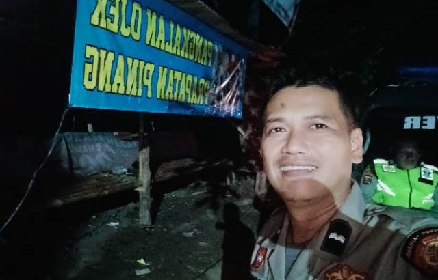 Aipda Yudi Patroli Barcode Di perempatan pinang Tigaraksa Antisipasi Kejahatan