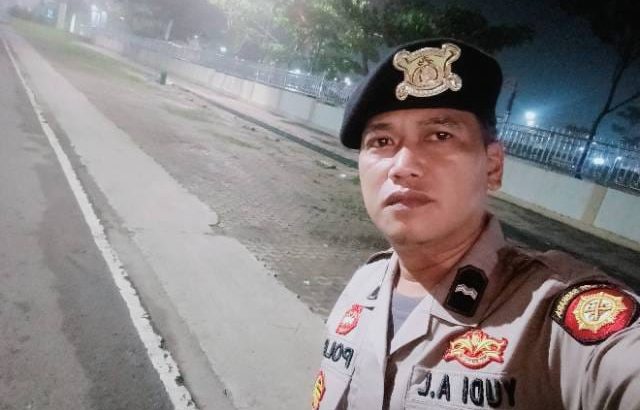 Aipda Yudi Patroli Barcode Di Alun -Alun Pemda Tigaraksa Antisipasi Kejahatan