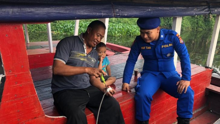 Satpolairud Laksanakan Patroli Rutin Cooling system Kepada Masyarakat Pesisir.