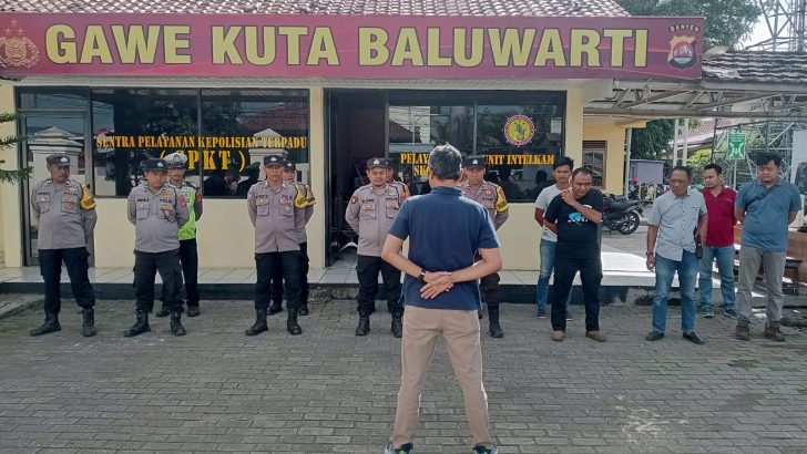 Ipda yudi purnomo pimpin apel pagi di polsek rajeg