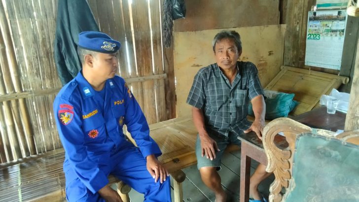 Patroli Barcode di Pesisir Pulo Cangkir Satpolairud Sampaikan Himbauan Kamtibmas