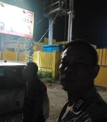 Bhabinkamtibmas Polsek Cisoka melaksanakan Patroli Barcode
