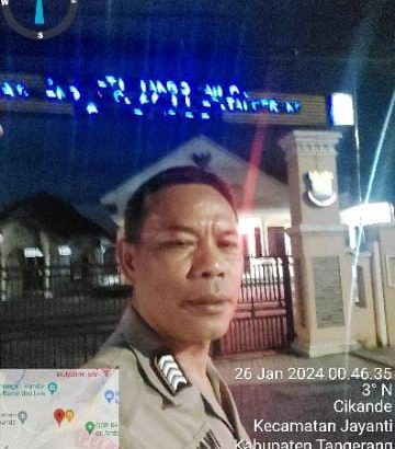 Patroli Barcode di Daerah Hukum Polsek Cisoka