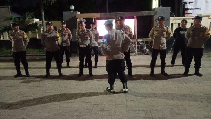 Polsek Mauk Polresta Tangerang Giat Apel Malam Di Lanjut patroli Mobile