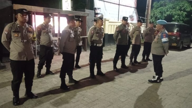 Polsek Mauk Polresta Tangerang Giat Apel Malam Dipimpin Aipda A Johana