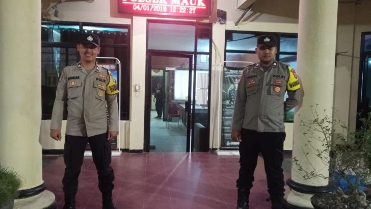 Perketat Pengamanan Polsek Mauk Polresta Tangerang Polda Banten Tingkatkan Pengamanan Sispam Mako Malam Hari