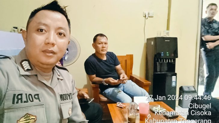 Jaga lingkungan warga dari kriminalitas, Polsek Cisoka Terjunkan Polisi RW